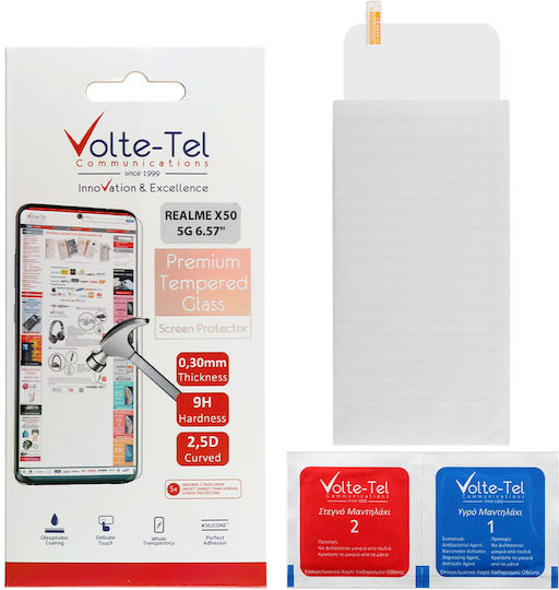 Volte-Tel 2.5D Full Face Tempered Glass (Realme X50) 8265082