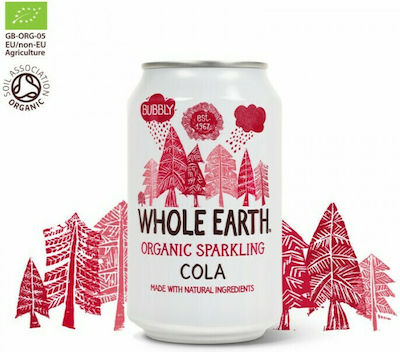 Whole Earth Κουτί Cola με Ανθρακικό Χωρίς Ζάχαρη / Βιολογικό 330ml