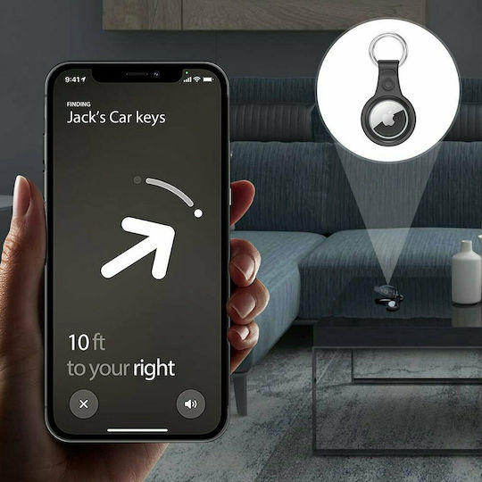Dux Ducis Flexible Keychain Loop Калъф за ключодържател Силикон за AirTag Черно / Зелено / Розово / Синьо