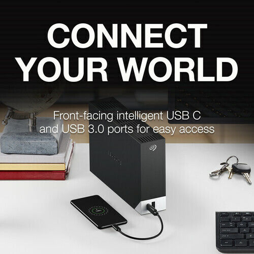 Seagate One Touch Hub USB 3.0 External 3.5" HDD 10TB Black