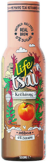 Life Ceylon Ice Tea Ροδάκινο Χωρίς Ανθρακικό & Ζάχαρη σε Μπουκάλι 500ml