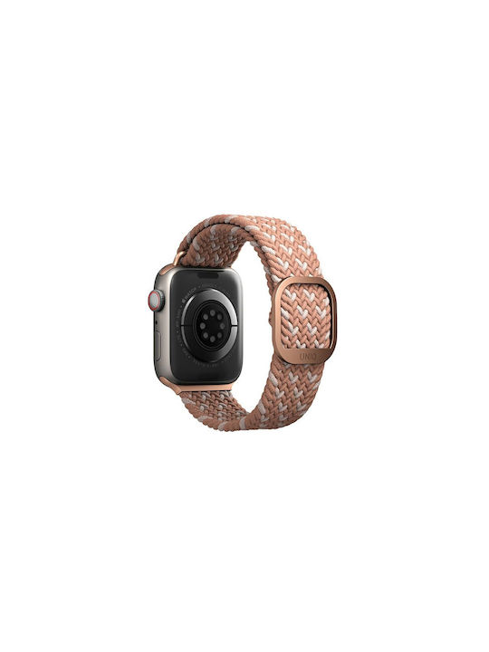 Uniq Aspen Braided Λουράκι Υφασμάτινο Pink / Citrus Pink (Apple Watch 38/40/41mm)