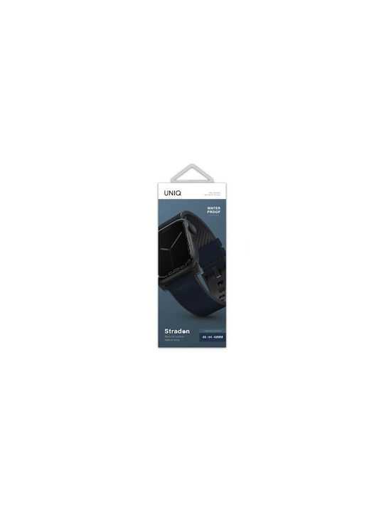 Uniq Straden Λουράκι Δερμάτινο Blue (Apple Watch 42/44/45mm)