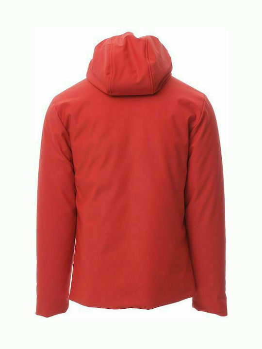 Payper Oregon Ζακέτα Εργασίας Softshell με Κουκούλα Κόκκινη
