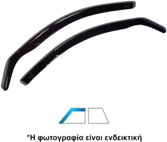 Heko Σετ Ανεμοθραύστες Αυτοκινήτου Μπροστινοί Σκούρο Φιμέ για Suzuki SX4 S-Cross 5D 2021 2τμχ