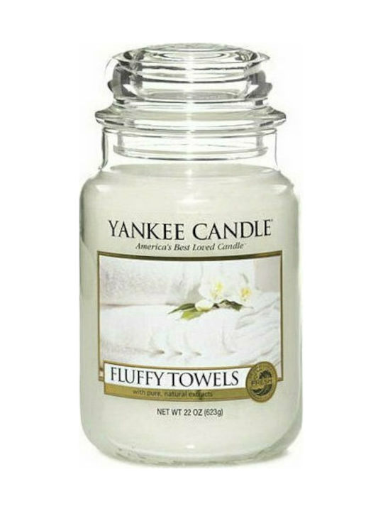 Yankee Candle Scented Candle Jar Fluffy Towels 104gr 1pcs