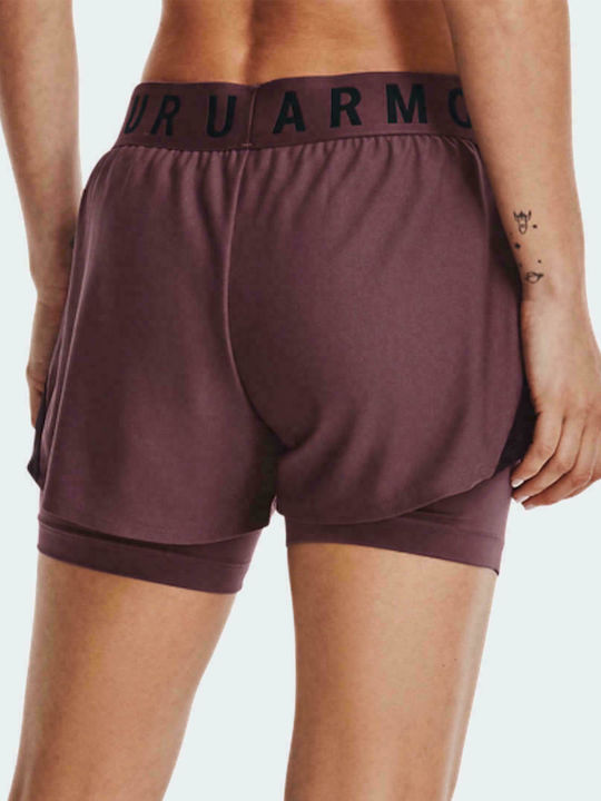 Under Armour Play Up 2-in-1 Women's Sport Shorts Purple