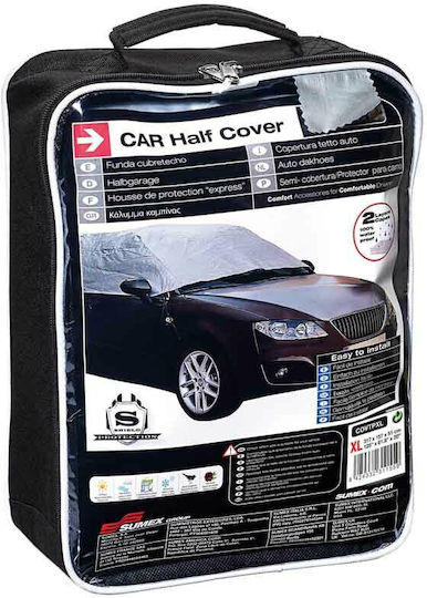 Car+ Cover+ Половинчати Капаци Автомобилни 317x157x51см Водоустойчив XLarge Закрепващи С Ремъци