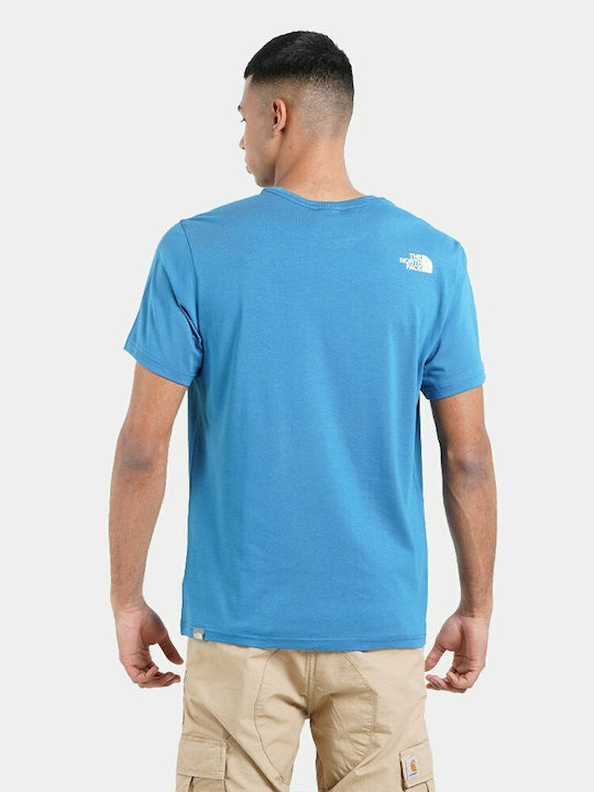 The North Face Ανδρικό T-shirt Banff Blue με Λογότυπο
