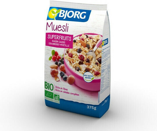 Bjorg Bio Μούσλι Βρώμης με Superfruits 375gr