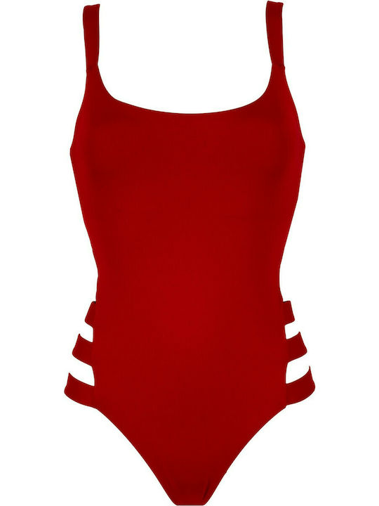 Costum de baie întreg Roșu