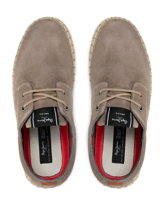 Tourist C-Smart 22 Leather Men's Espadrilles Dark Stone