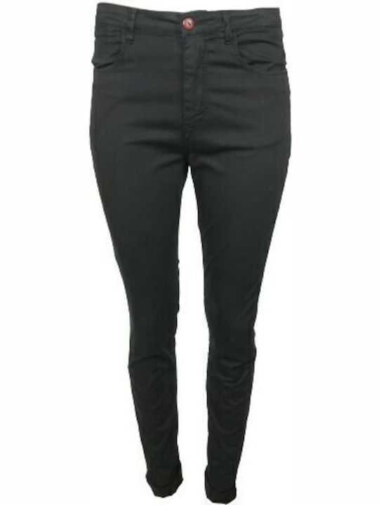 Berlin High Waist Women's Jean Trousers Black