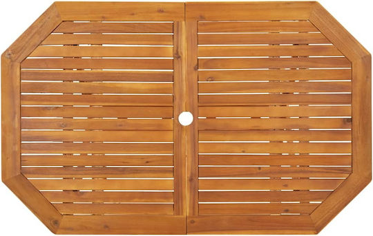 Set Sala De Mese Pentru Exterior 5 Piese Din Acacia