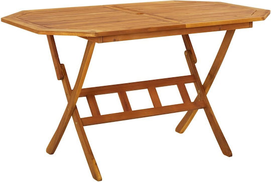 Set Sala De Mese Pentru Exterior 5 Piese Din Acacia