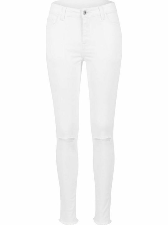 Damen Stoff Hose Weiß