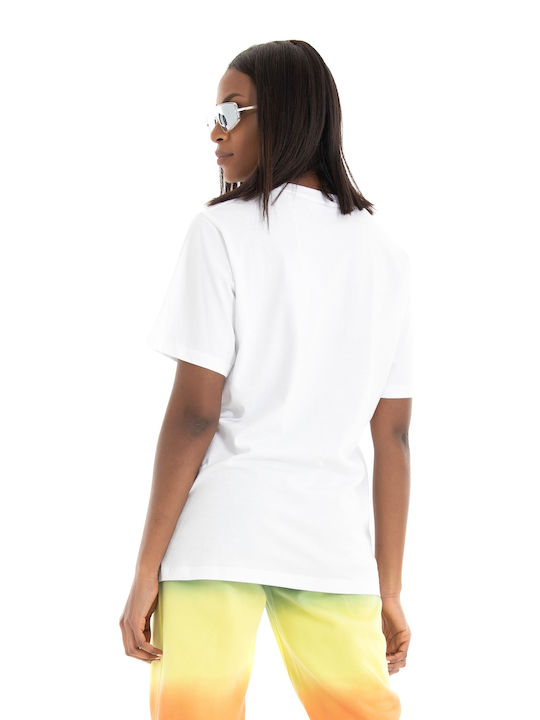 Jack & Jones Femeie Tricou Bright White/Yellow