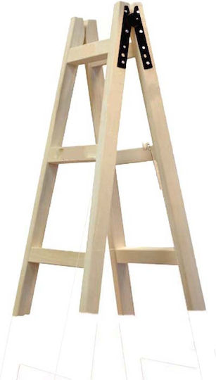 Ladder Wooden with 2x3 Steps 120cm