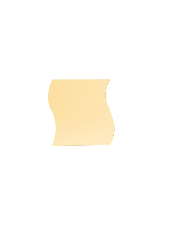 The Home Deco Factory HD4373 Curve Oglindă de Perete cu Auriu Ramă din 15x15cm 12buc