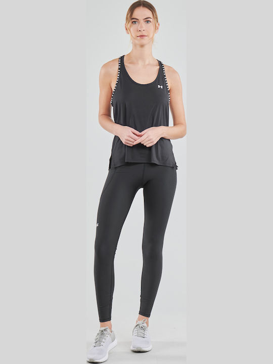 Heat Gear Running Women's Long Firming Shiny & High Waist Black Leggings