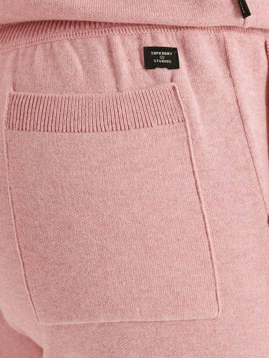 Pantaloni de Trening cu elastic Soft Pink Marl roz Marl