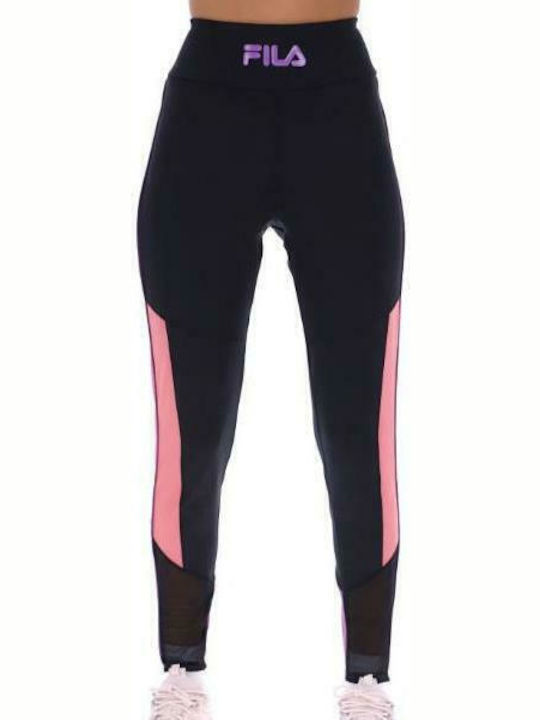 Banu Women's Long Training Legging High Waisted Black/dewberry/desert Rose