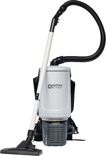 Nilfisk GD5/10 Back Σκούπα Στερεών 780W με Πλαστικό Κάδο 10lt