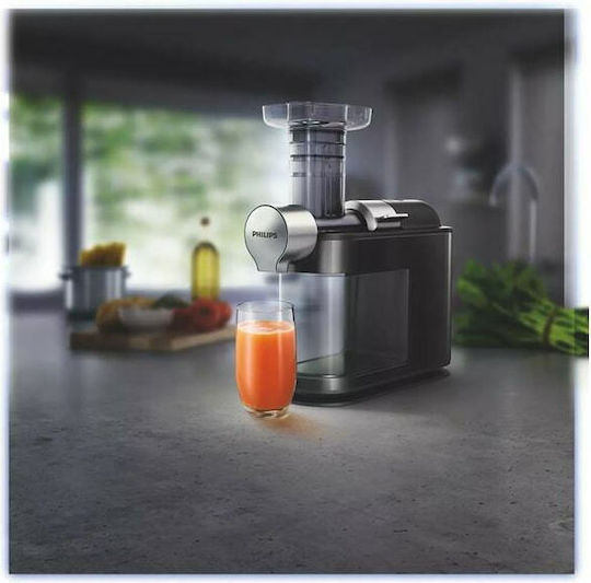 Philips Avance Collection Slow Press Juicer 200W Inox Black