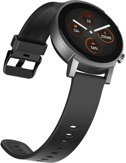 Ticwatch E3 44mm Αδιάβροχο Smartwatch με Παλμογράφο (Panther Black)