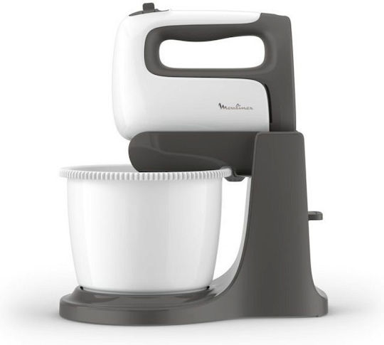 Moulinex Μίξερ με Πλαστικό Κάδο 2.5lt Λευκό 500W