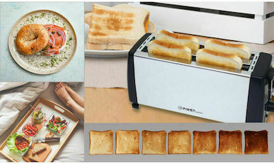 First Austria Toaster 4 Schlitze 1300W Inox