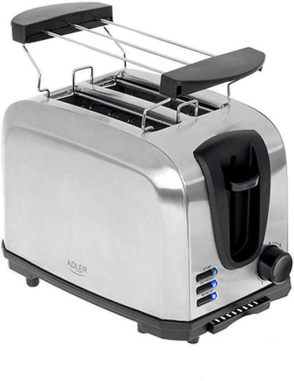 Adler Φρυγανιέρα 2 Θέσεων 700W Inox