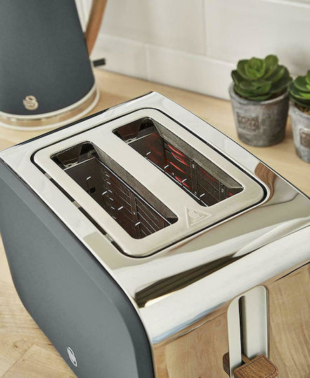 Swan ST14610GRYN Тостер Двуместна 900W Сив