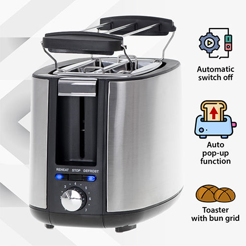 Adler Φρυγανιέρα 2 Θέσεων 750W Inox