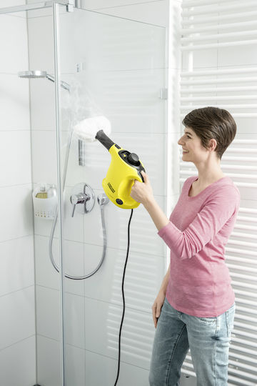 Karcher SC 3 EasyFix Ατμοκαθαριστής Πίεσης 3.5bar με Ρόδες + Σετ Αναλώσιμα Πανάκια