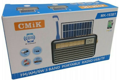 MK-193BT Tabletop Radio Solar with Bluetooth and USB Brown