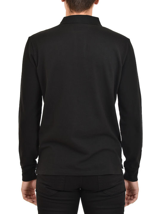 Ralph Lauren Ανδρική Μπλούζα Μακρυμάνικη Polo Μαύρη