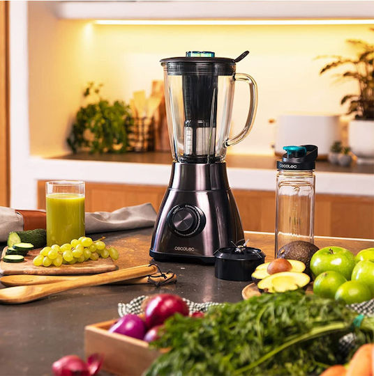 Cecotec Power Black Titanium 1800 Go Blender With Glass Jug 1.8 L 1800W Black