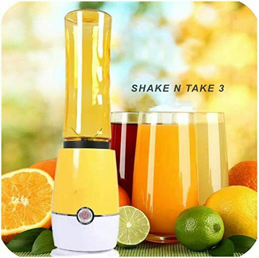 Shake N Take Bottle 3 Blenders with Plastic Jug 500 ml Yellow