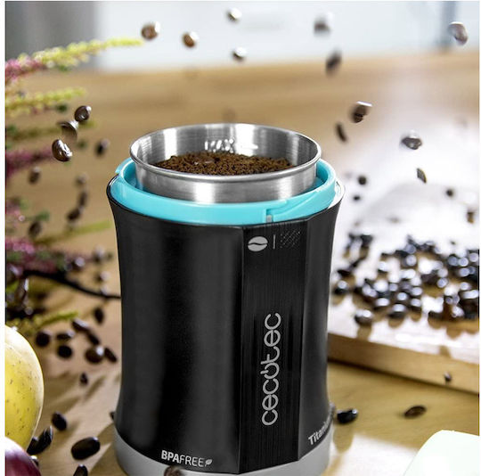 Cecotec Titanmill 200 Electric Coffee Grinder 200W for 50gr Beans Black