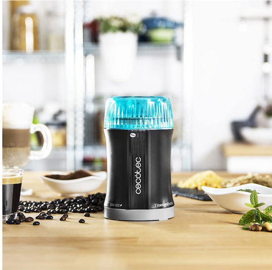 Cecotec Titanmill 200 Electric Coffee Grinder 200W for 50gr Beans Black
