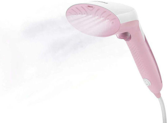 Philips Aparat de călcat cu abur pentru haine de Mână 1000W cu rezervor 60ml Roz