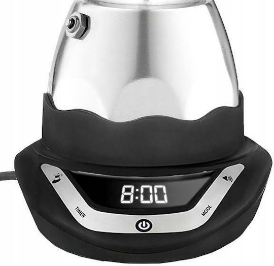 Bialetti Moka Timer Електрическо Кафеварка За Еспресо 6 Чаши 356W Inox Сребрист