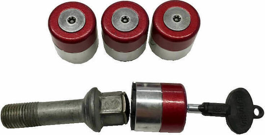 Carner Μπουλόνια Ασφαλείας Safewheel για Κλειδί No 19 4τμχ