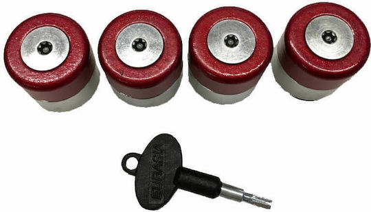 Carner Μπουλόνια Ασφαλείας Safewheel για Κλειδί No 17 4τμχ