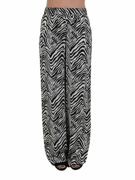 Damen Hochbund Leopard Weiß Pantaloona