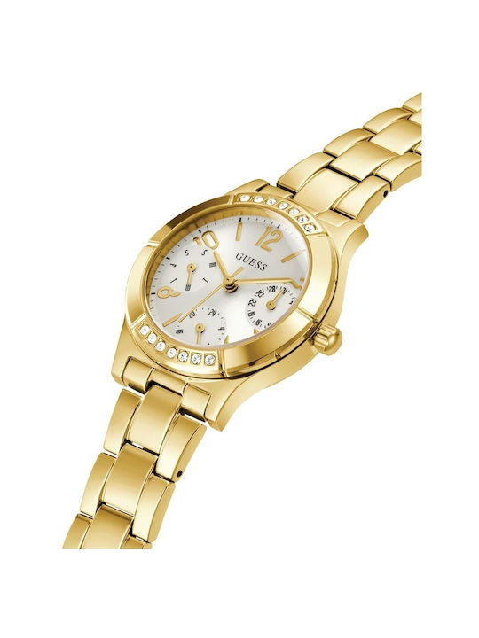 Guess Piper Watch Chronograph with Gold Metal Bracelet