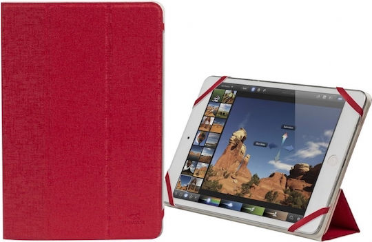 Rivacase 3122 Double Sided Flip Cover Κόκκινο / Μαύρο (Universal 7-8")