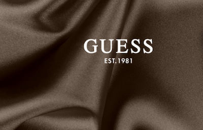 Guess Triangle Logo Backpack Flip Cover Υφασμάτινο Ροζ (Universal 8")