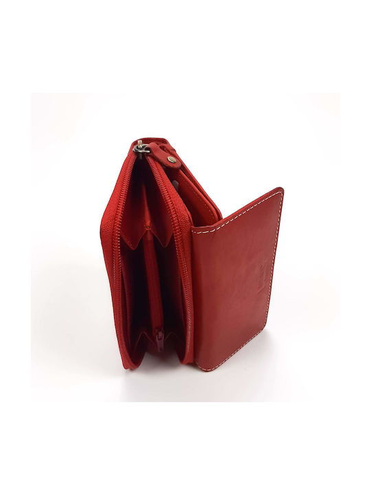 Luxus Luxus Small Leather Women's Wallet Red